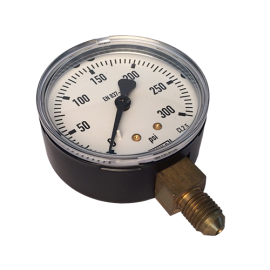  Pressure Gauge, 0 to 300PSI, Bottom Entry