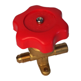  Hand Shut Off Valve,Brass, 1/4"