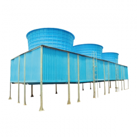 Square Type Cooling Tower High Temperature Matters 250TR High Inlet Temperature Unassembled