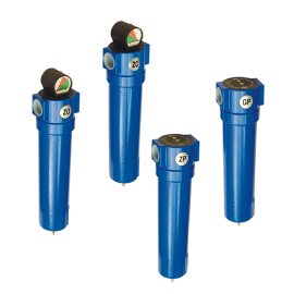 Zero Oil Filter Activated Carbon 0.01 Micron Rating Capacity 60 CFM with Auto Drain Valve  @ 7-16 Bar Working Pressure